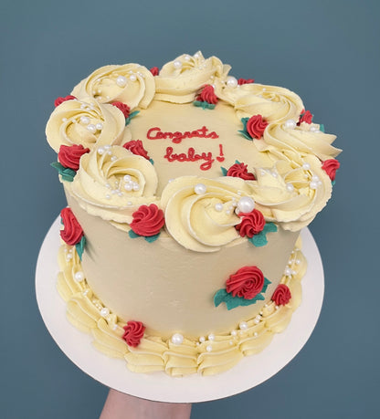 Vintage & Buttercream cake